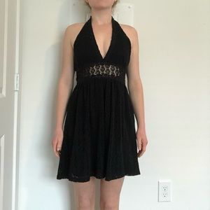 Free People Eyelet Halter Dress